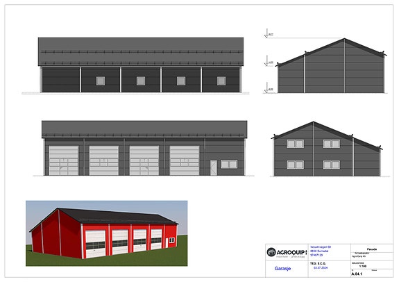 AGROQUIP Flerbruksbygg 12+4x30 mtr 8 of 8