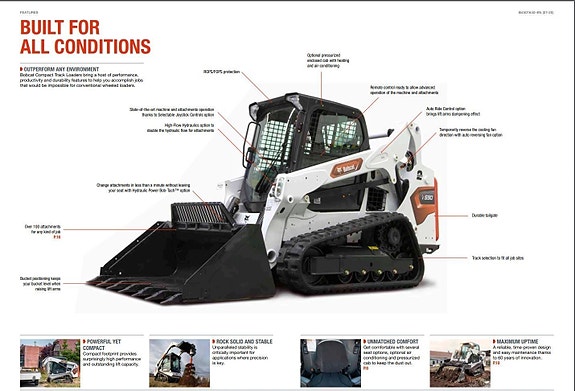 Bobcat T 450 med Lasergrader. 8 of 9