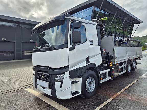 Renault C480, 6x2, Helluft , Optidrive, Plan M/alulemmer og kran Hiab X-HiPro 302E-6