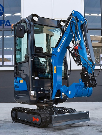 Rippa R15 eco 1.6 tonn, med kubota D722 motor og hytte. 2 of 5