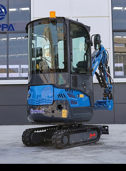 Rippa R15 eco 1.6 tonn, med kubota D722 motor og hytte. 3 of 5