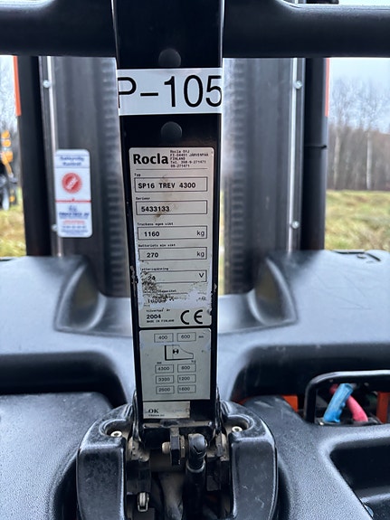 Rocla 1,6T Stabler med plattform 9 of 9