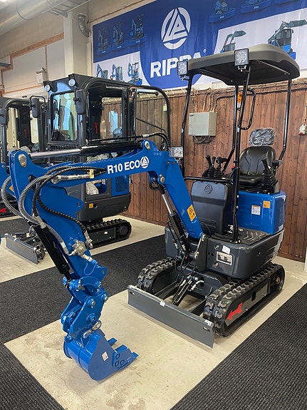Rippa KAMPANJE! ( R10 eco +, med pilotstyring ) 1 Tonn minigraver