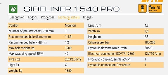 ELHO Sideliner 1540 PRO Rundballepakker – Helautomatisk og skånsom pakking 6 of 6