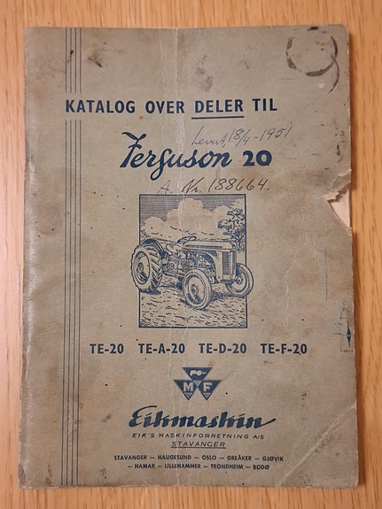 Massey Ferguson Gråtass . Ferguson TE-A-20 27 of 27