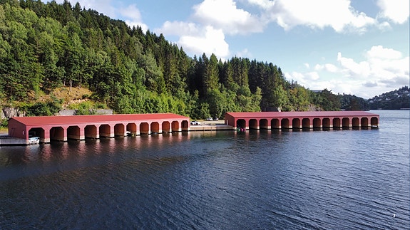 Sagodden småbåthavn på Drangeid i Flekkefjord - 11 SOLGT/RESERVERT - 26 Utrolig flotte og romslige båthus med parkering 3 of 11