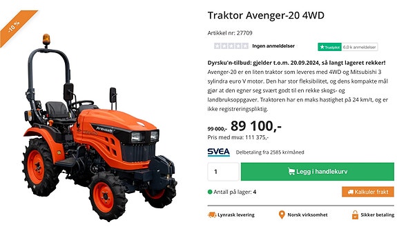 Avenger 4x4 minitraktor 18 of 29