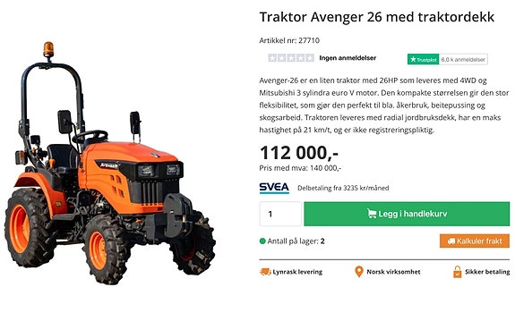 Avenger 4x4 minitraktor 12 of 29