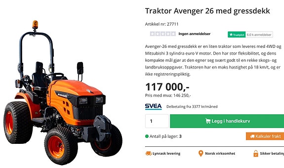 Avenger 4x4 minitraktor 14 of 29
