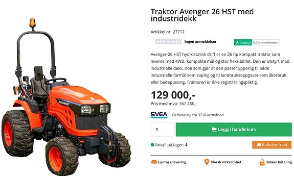 Avenger 4x4 minitraktor 16 of 29