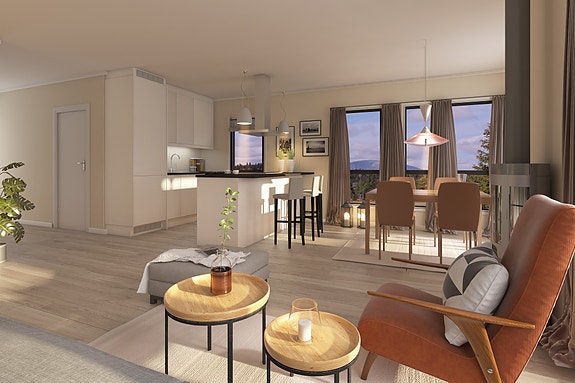 Ny, moderne enebolig på Øddetoppen – unik utsikt!