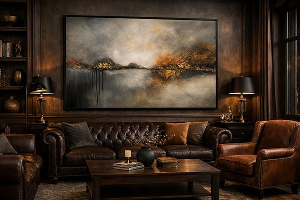 Original maleri « Gylden grense» fra EvelinA