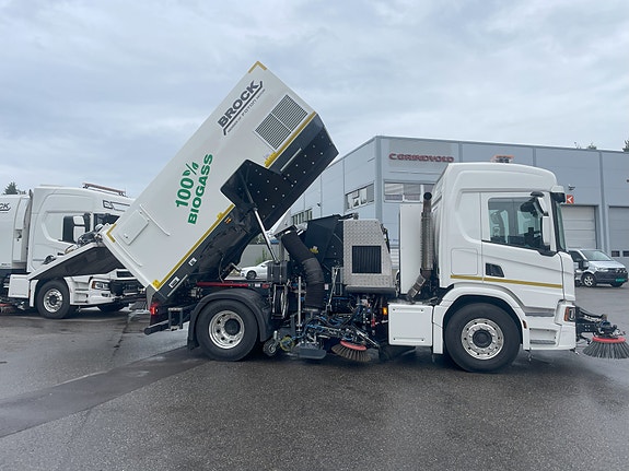 Scania Brock VS6 på Scania P340 4x2 CNG Biogass chassis 5 of 8