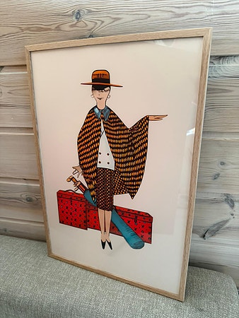 Retro Mote Illustrasjoner (Louis Vuitton, Dior, Chanel, Gucci etc) - Kunsttrykk