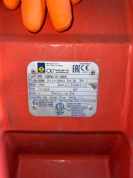 Arden OLI VIBRATOR MVE 1000/1E 1000 rpm