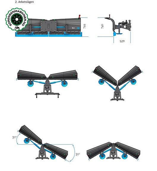 SE EQUIPMENT V-plog for traktor/hjullaster - 2800 3 of 25