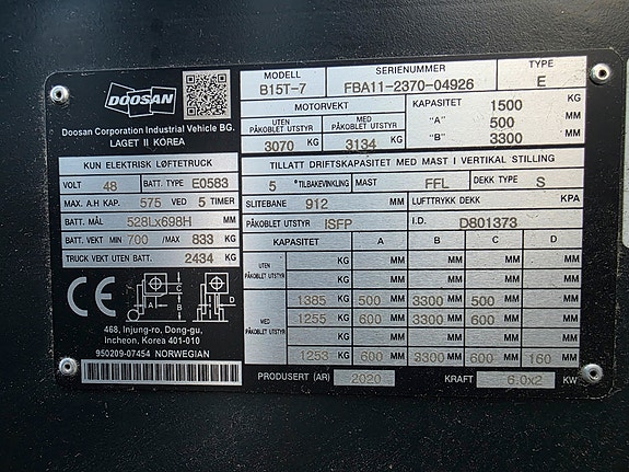 Doosan B15T-7 "75 timer" 9 of 20