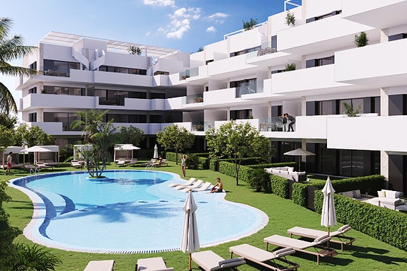 Penthouse med 113 m² terrasser og privat takterrasse | Basseng, spa og treningsrom