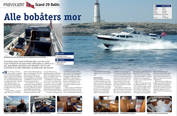 Scand 29 Baltic | 815 timer | Yanmar 290hk | Gummijolle m/4hk [4takt] på daviter 5 of 5