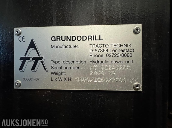 Andre Komplett styrt borerigg – Tracto-Technik Grundodrill 10S med container, mikser, kraftenhet, tracking 3 of 5