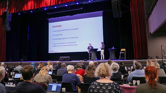 KBT er ofte medarrangør på konferanser. Her fra konferansen om brukermedvirkning i forskning og fagutvikling våren 2025