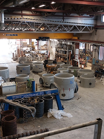 fra produksjonshallen