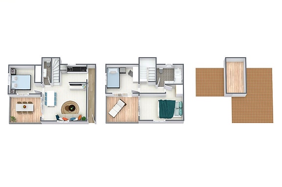 Totalrenovert villa med 3 soverom, romslig uteplass og fellesbasseng – 700 meter fra stranden