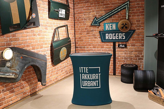 Eget showroom som viser vår leveransebredde.