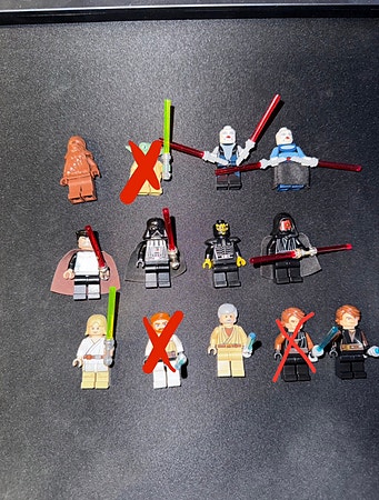 LEGO Star Wars minifigurer – stor samling – sjeldne figurer – 7 100 kr