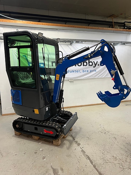 RXC10 - 1000kg Graver med Lukket Hytte og Varmeapparat - SE PRIS!