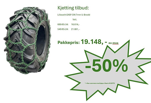 Deutz Fahr 6120 TTV 2019, kr 680 000,-