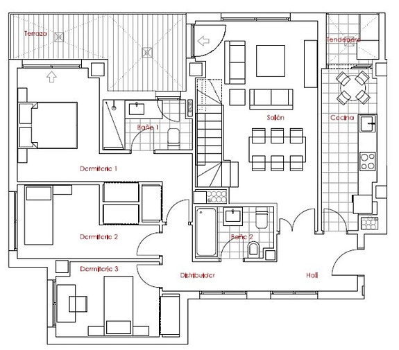 Moderne duplex-penthouse i Estepona sentrum | 70 m² takterrasse og basseng på taket