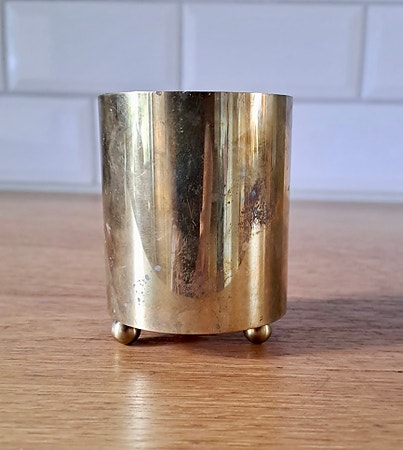 Vintage telysestake i messing fra det norske merket Colseth