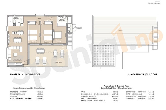 Lekker villa med 3 soverom, 81 m² takterrasse og privat basseng i Vistabella Golf