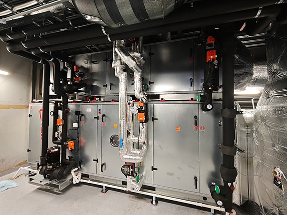 Bilde av et anlegg levert til østlandet. Bilde fra igangkjøring av automatikk.