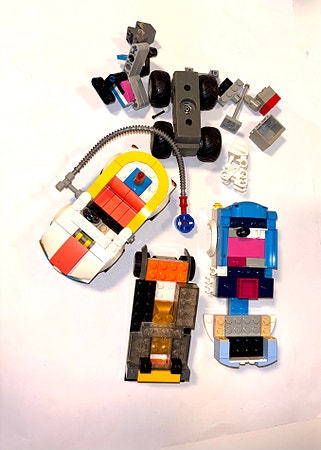 LEGO Creator Sett med ulike kjøretøy og deler