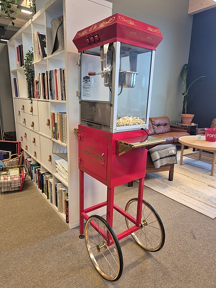 Popcorn-maskinen markerer feiringer og felles seire