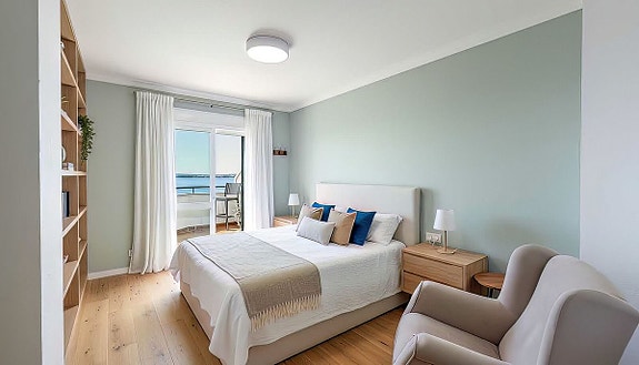 Penthouse med 80 m² terrasse og nydelig sjøutsikt | 3 soverom og 2 bad | 2 parkeringsplasser
