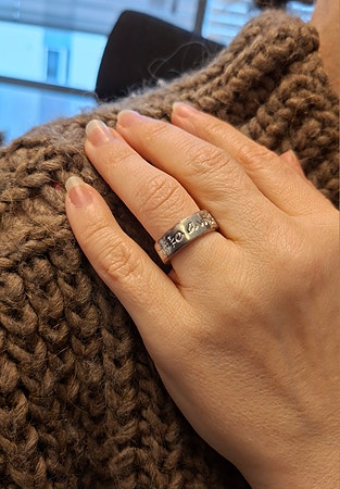 ⚜️Vintage/Y2K ring. "make a wish, believe in yourself"