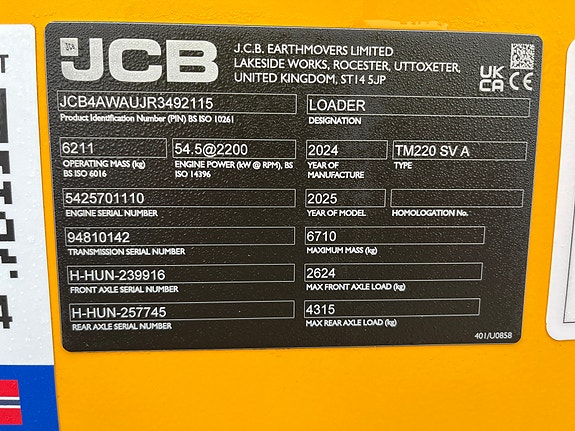 JCB TM220 19 of 20