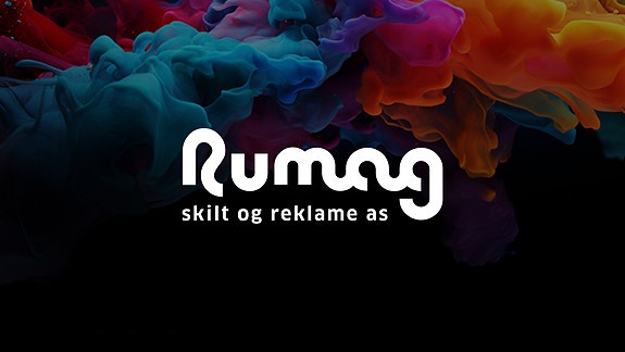 Rumag skilt og reklame logo
