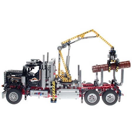 Lego technic 9397 tømmerbil med byggetegning