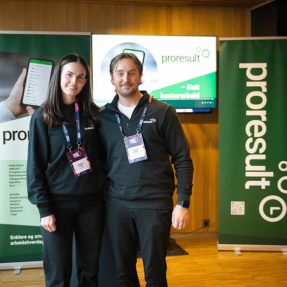 Andrea og Tomas på konferanse i Tromsø.