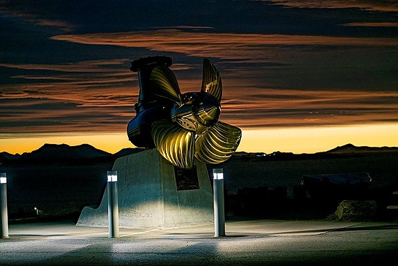 Skulptur på Ergan i Bud, i sammarbeid med Brunvoll