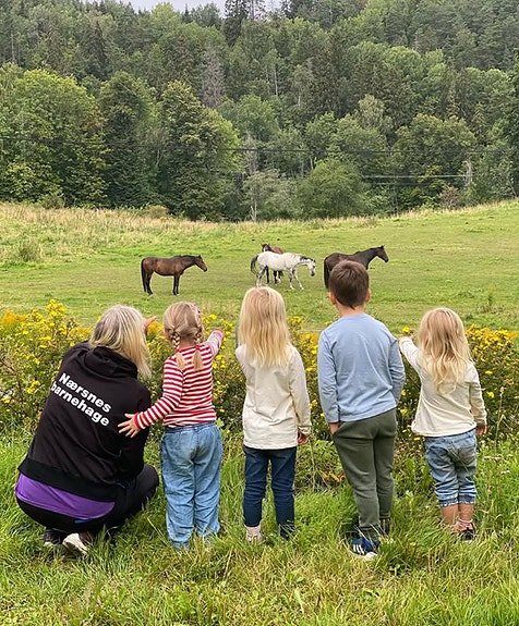 Vi går ofte på turer i nærområdet