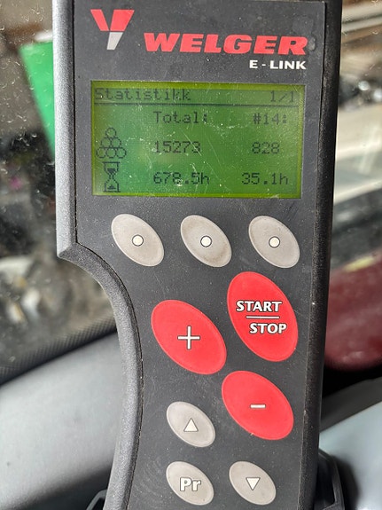 Lely Welger RP 245 Profi, sigelpresse, 25 kniver, sentrals, 500/60-22,5 hjul