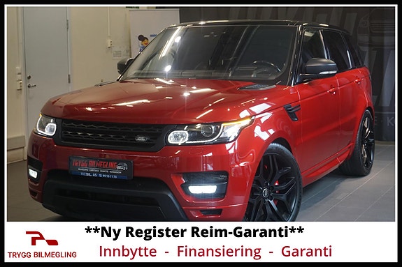 Bruktbil til salgs: Land Rover Range Rover Sport - 2017 - Rød - 306 hk ...