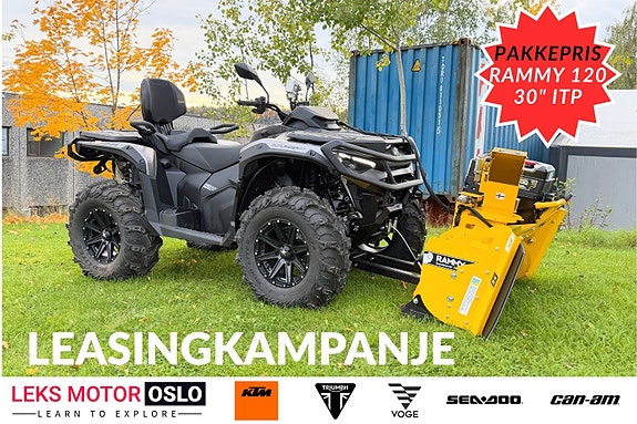 Can-Am Outlander HD 10 Pro *LEKS EDT* Rammy 120 Pro freser og ITP Mudlite