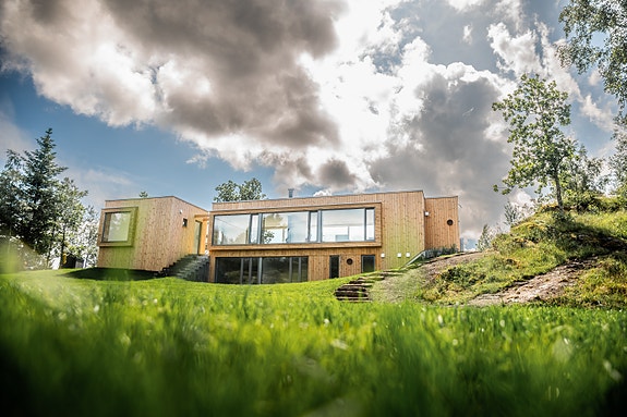 Flotte hytter inne på øyene