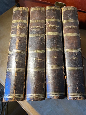 Skilling-Magazin, årgang 1878, skinninnbundet.